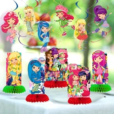 STRAWBERRY SHORTCAKE PARTY SUPPLIES BIRTHDAY DECORATION TABLEWARE THEME IDEAS