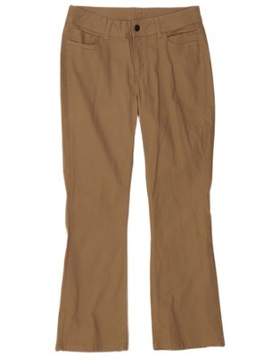 Lee Damen Riders Bootcut Freizeithose US 12 Large W34 L31 beige Baumwolle AZ03