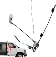 Side Door Latch Assembly with Cable  Rod, Right Passenger Side Hinged Lock f...