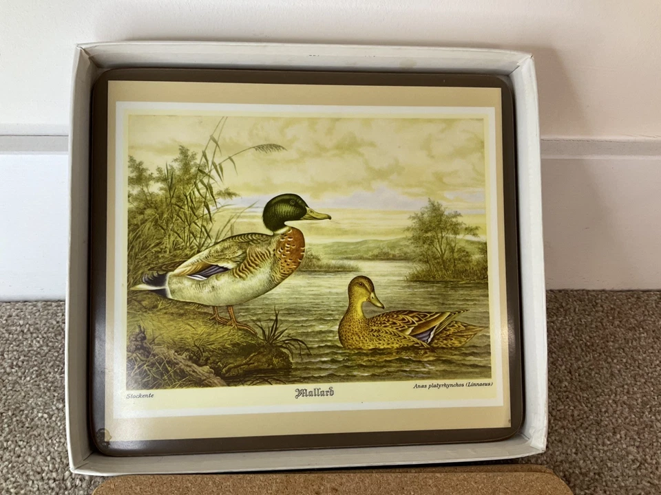 6x Vintage Pimpernel Game Birds Placemats Tablemats Boxed Set of 6 22cmx19.4cm  - Image 3 of 4
