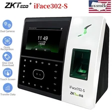 ZKTeco iFace302-S Time Fingerprint Facial Recognition Access Control Terminal