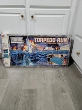 Torpedo Run Milton Bradley 1986 Submarine Attack Game BOX AND BOARD ONLY VTG