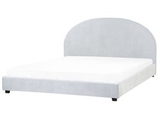 Polsterbett aus Stoff hell blau mit Kopfteil Lattenrost 180 x 200 cm Vaucluse