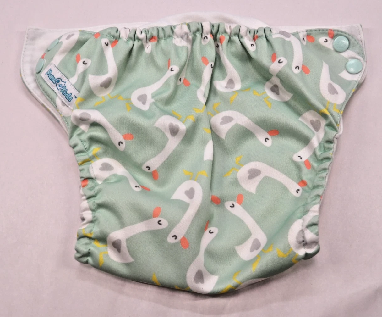 Lot Of 4 Mama Koala Reusable Cloth & Swim Diaper One Size No Inserts Or Liner