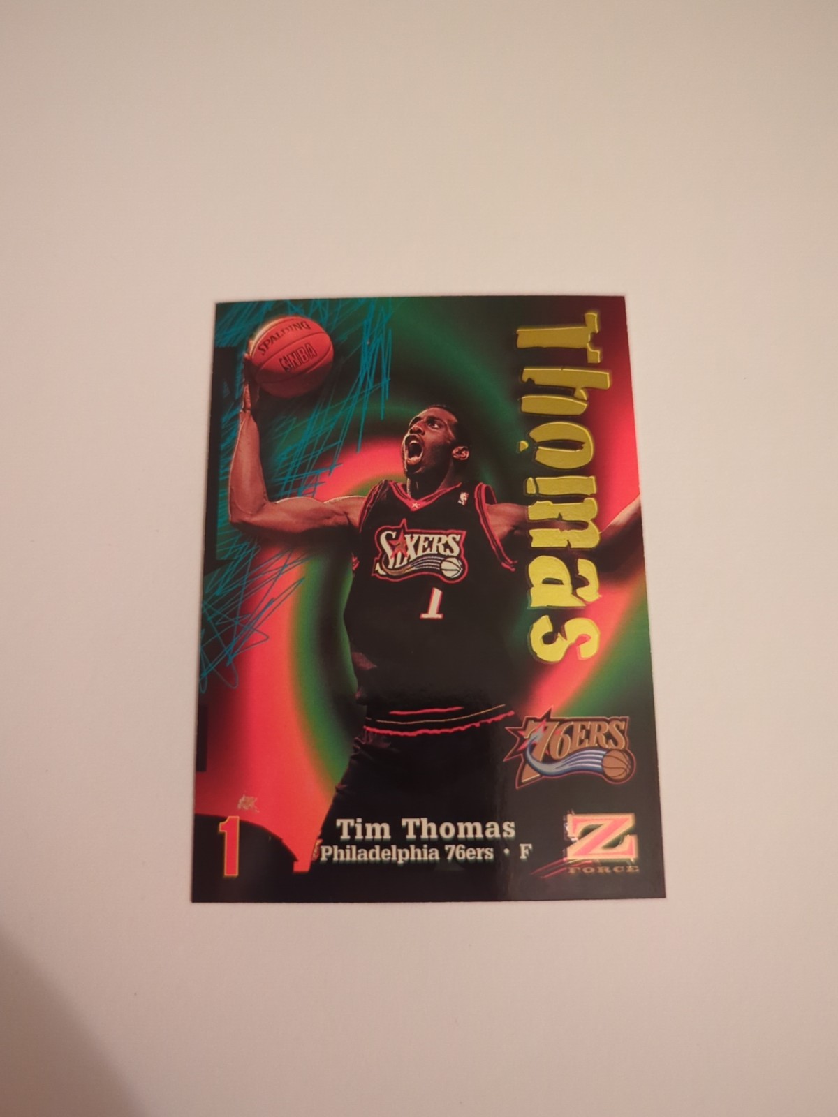 1997-98 Skybox Z-Force - Tim Thomas #120 Rookie RC - 76ers
