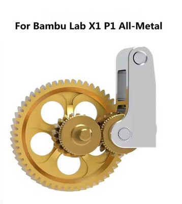 Extruder Zahnrad aus gehärtetem Stahl für Bambu Lab X1 P1 A1 mini A1 3D Drucker
