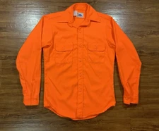 VTG Sunshine Mountain Products Shirt Hunting Sz Small Blaze Safety Orange 90’s