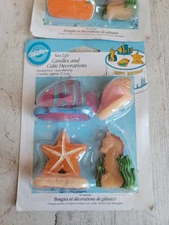 Unique birthday candle seahorse conch shell starfish clown fish set