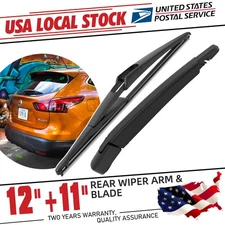 12"+11" OEM Quality All Season Windshield Rear Wiper Blade&Arm (Set of 2)