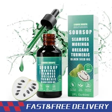 Soursop Bitters Liquid Drops - Immunity, Liver, Gut & Antioxidant 60ML USA