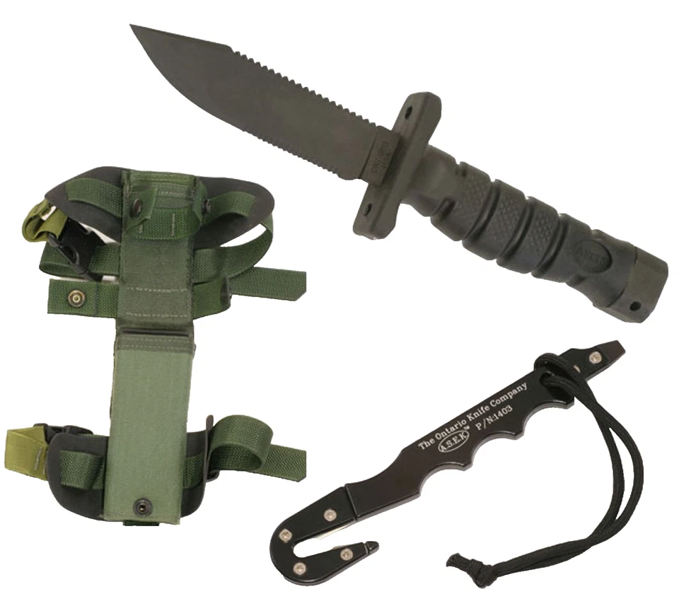 ONTARIO US Airforce Asek Aircrew Army Survival Egress Messer OLIV - Bild 4 von 4
