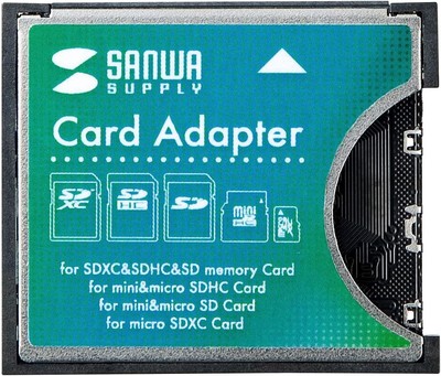 CF conversion adapter for Sanwa Supply SDXC ADR-SDCF1N