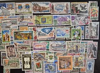 323 Lot Briefmarken Elfenbeinküste versch Motive u Jahrzehnte Gestempelt
