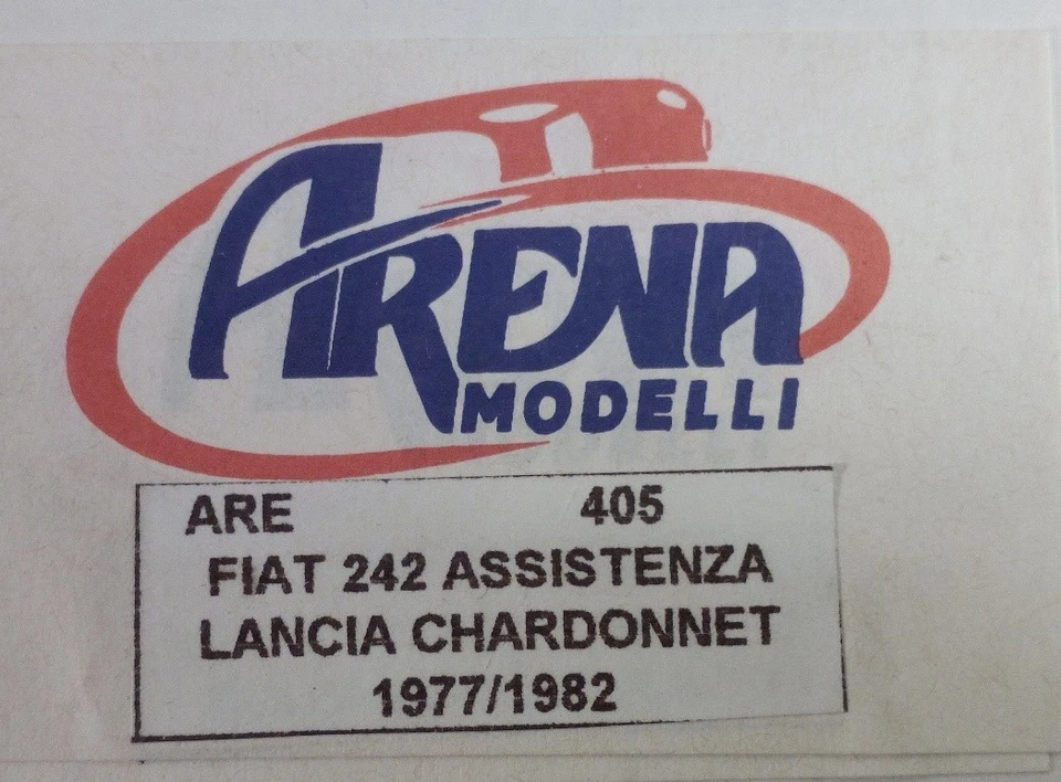 1-43 Fiat 242 CHARDONNET Assistenza Rally 1977-'82 resin kit Arena 405 - Immagine 4 di 4