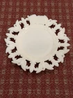 Vintage Westmoreland Patriotic Milk Glass Plate - Flag, Eagles, Fleur-de-Lis