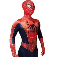Raimi Spider-Man Bodysuit Spiderman Jumpsuit 3D Logo Cosplay Costume Halloween