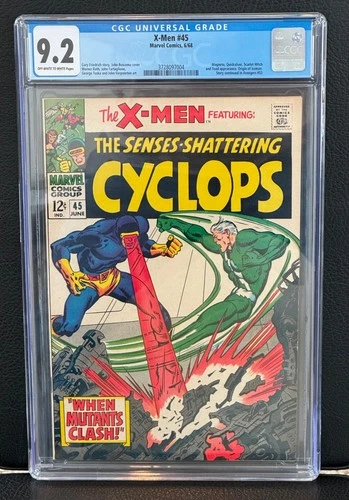 X-Men #45 CGC Graded 9.2 Off-White/White Pages - Marvel Comics 1968