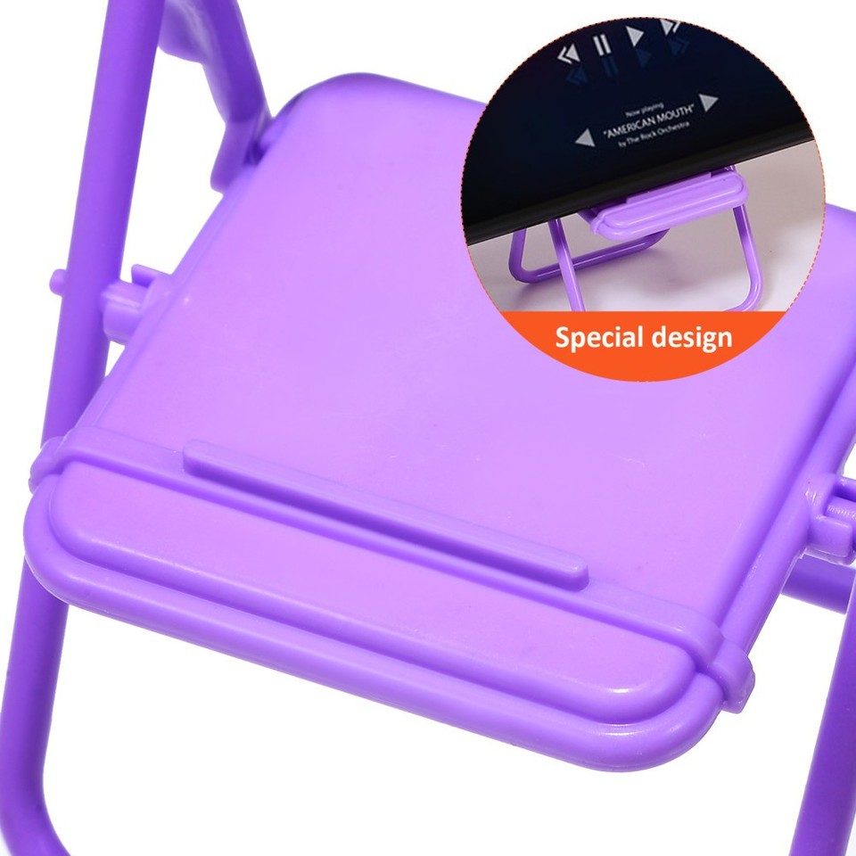 20Pcs Fun Desk Accessories Reusable PP Phone Stand Cute Chair Shape ...