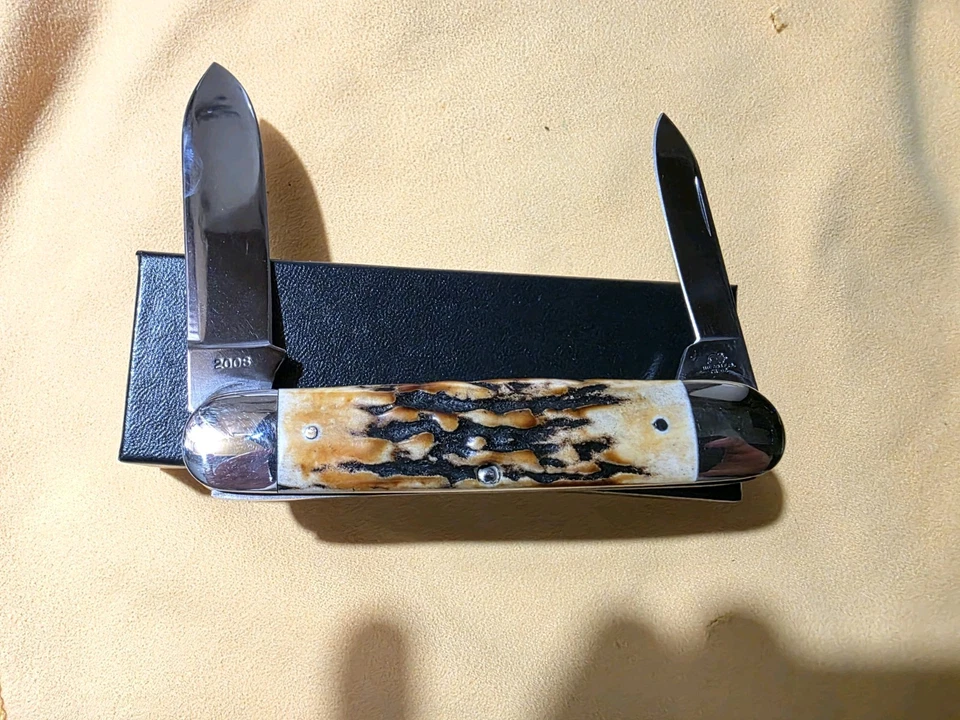 Schatt & Morgan 2008 Stag Jumbo Cigar Knife President's Choice 5 of 500 Knife - Image 2 of 4