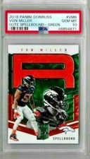 2018 Panini Donruss Elite #VM6 Von Miller Spellbound Green PSA 10