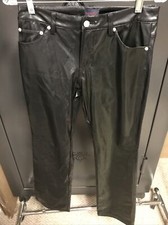 Tommy Hilfiger Black Leather Style Pants Size 5 - 22