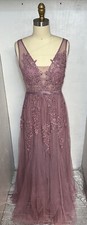 Ever Pretty Maxi Long Elegant Ethereal Tulle Prom Dress size S purple orchid