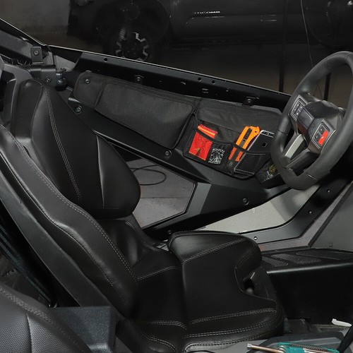 2X Front Side Door Storage Bag Organizer For Polaris RZR PRO XP UItimate 2021-24 - Picture 3 of 10