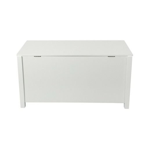 Wooden Toy Box w/ Safety Hinged Lid Storage Bench Home Organization Kids Toy Box - Picture 33 of 35
