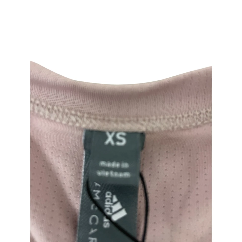 Regata Adidas By Stella McCartney Running Feminina XS Dusty Rose Sem Mangas Nova Com Etiqueta - Imagem 4 de 4