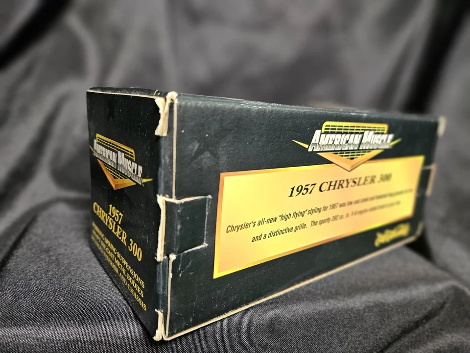 ERTL American Muscle 1957 Chrysler 300 1:43 Scale Inv. #4127 - Image 3 of 4