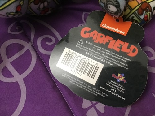 Nickelodeon Garfield Odie Comic Print Plush Cartoon 2021 Viacom Toy Factory - 第 6/9 張圖片