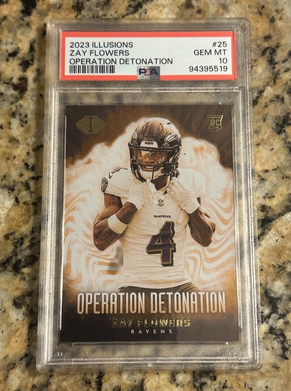 Zay Flowers Panini Illusions Operation Detonation #25 Base