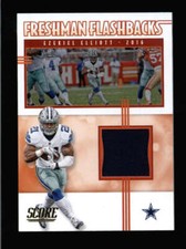 EZEKIEL ELLIOTT 2020 PANINI SCORE FRESHMAN FLASHBACKS USED WORN JERSEY BA9433