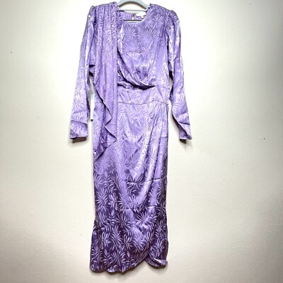 fitted lace wedding dress Plum Long Sleeve Wrap Midi Dress – AX Paris US main image 1