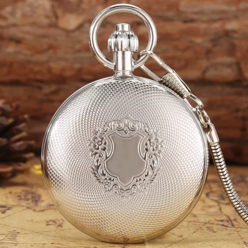 Mens silver pocket watch new arrivals