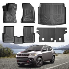 All Weather Car Floor Mats for Jeep Compass 2025 2024 2023 2022 2021 2020 201...