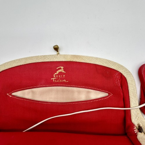 Vintage Koret Tresor Floral Appliqué Clutch Handbag With Change Purse - Picture 5 of 15