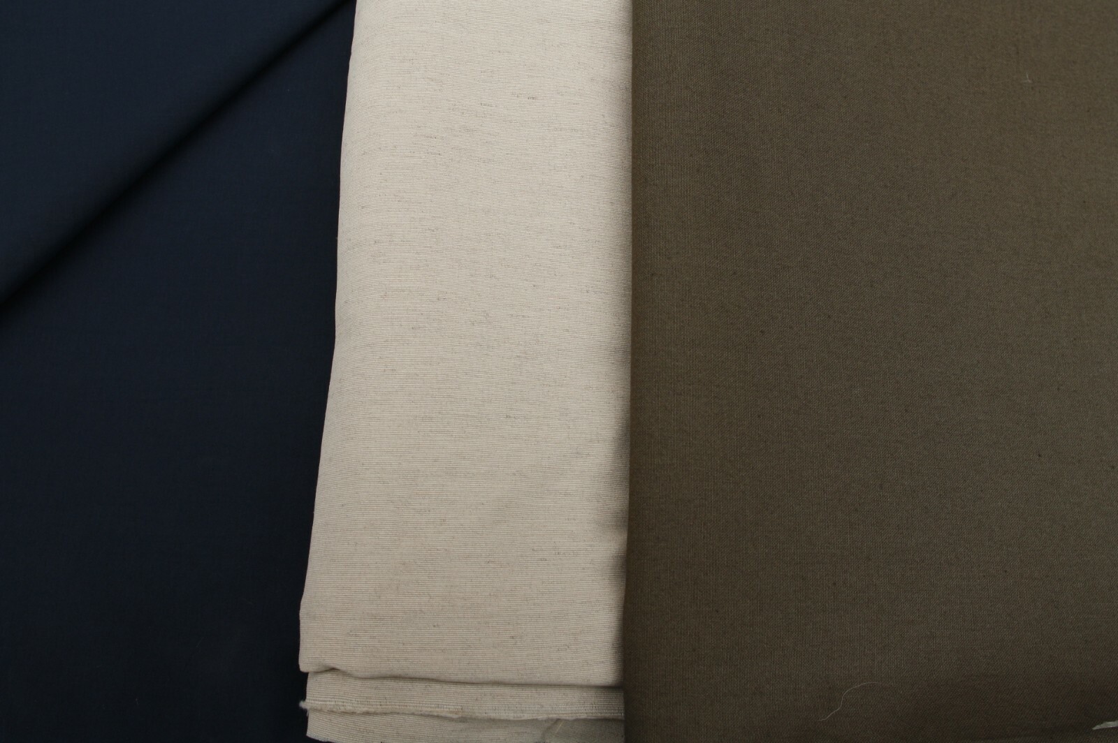 Tissu pantalon au metre coupon lot N15 pour couture robe et jupe beige marine