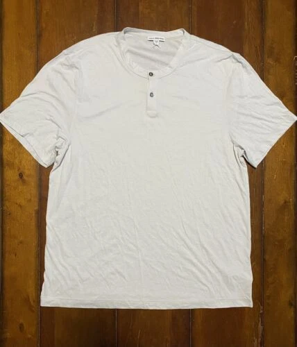 James Perse Henley Solid Casual Button-Down Shirts for Men