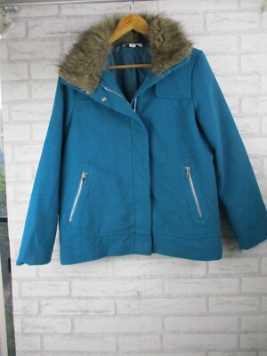 Winter Coats Rockmans Coats Rockmans Womens Coat Jacket Teal Blue