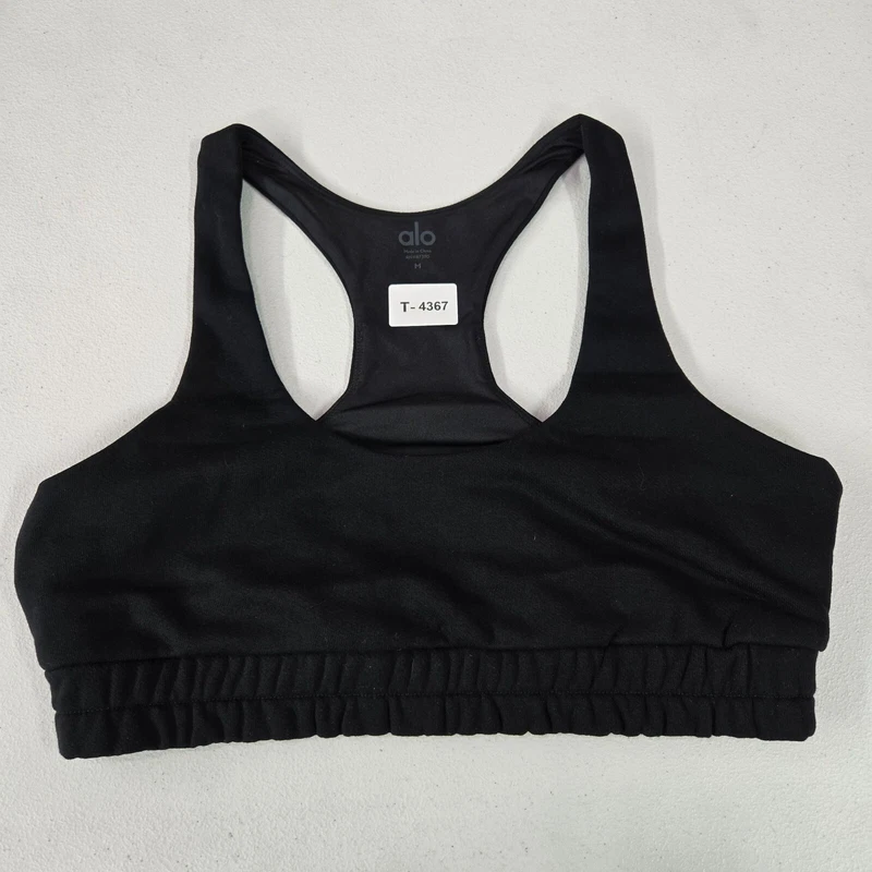 alo-yoga pullover racerback elastic band tank-bra