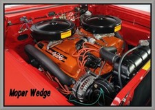 1964 Plymouth Fury Wedge 426 Engine Toolbox - Refrigerator Magnet 42 Mil