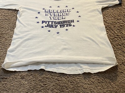 1976 Rolling Stones Pittsburgh Tour Shirt | eBay