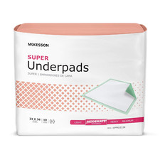 Super Underpads, Incontinence Bed Pads 23" X 36" 150 Count , Moderate Absorbenc
