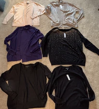 NEW WORTHINGTON SWEATERS or Open Front SIZE PXL Choose Tan,Taupe,Purple or Black