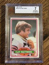 1980 Topps Clay Matthews #418 BVG 7 NM