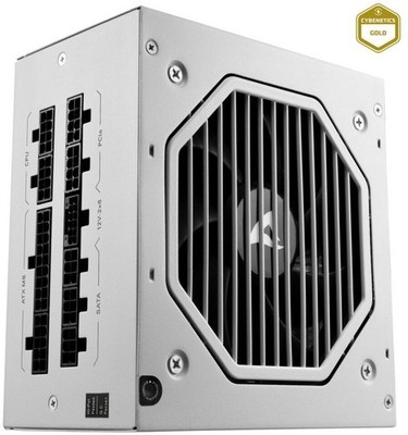 Sharkoon Rebel P20 750 White, PC-Netzteil, weiß. Fully Modular. Cybenetics Gold