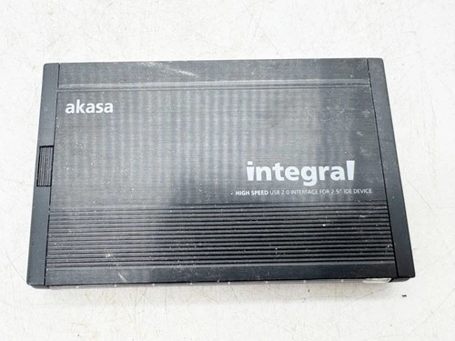 AKASA INTEGRAL USB 2.0 ENCLOSURE FOR 2.5” IDE HARD DRIVE EXTERNAL CASE