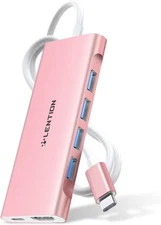 LENTION 3.3FT Long Cable USB C Multiport Hub with 4K HDMI, 4 .0, Type Charging