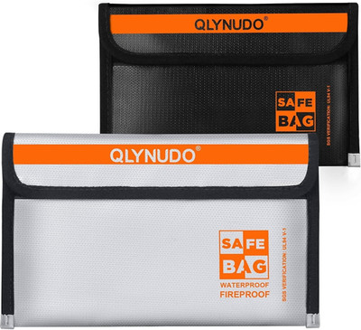 Small Fireproof Money Bag for Cash (8X5'') - 2 Pack Fireproof Safe Accessories, 2